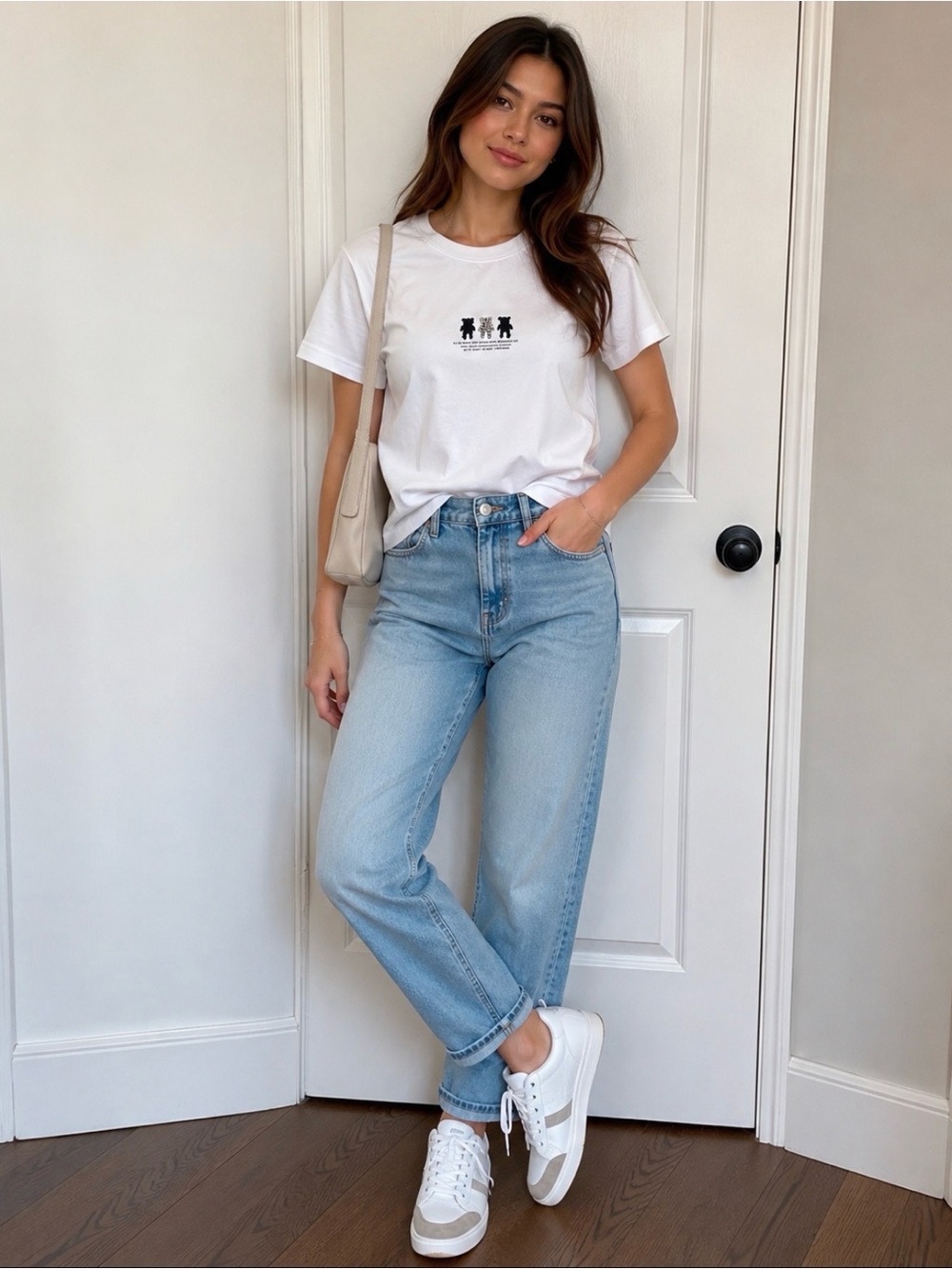 NWOT Women’s White Short-Sleeve Graphic Tee